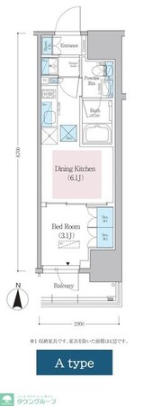 アーバネックス蔵前レジデンスの物件間取画像